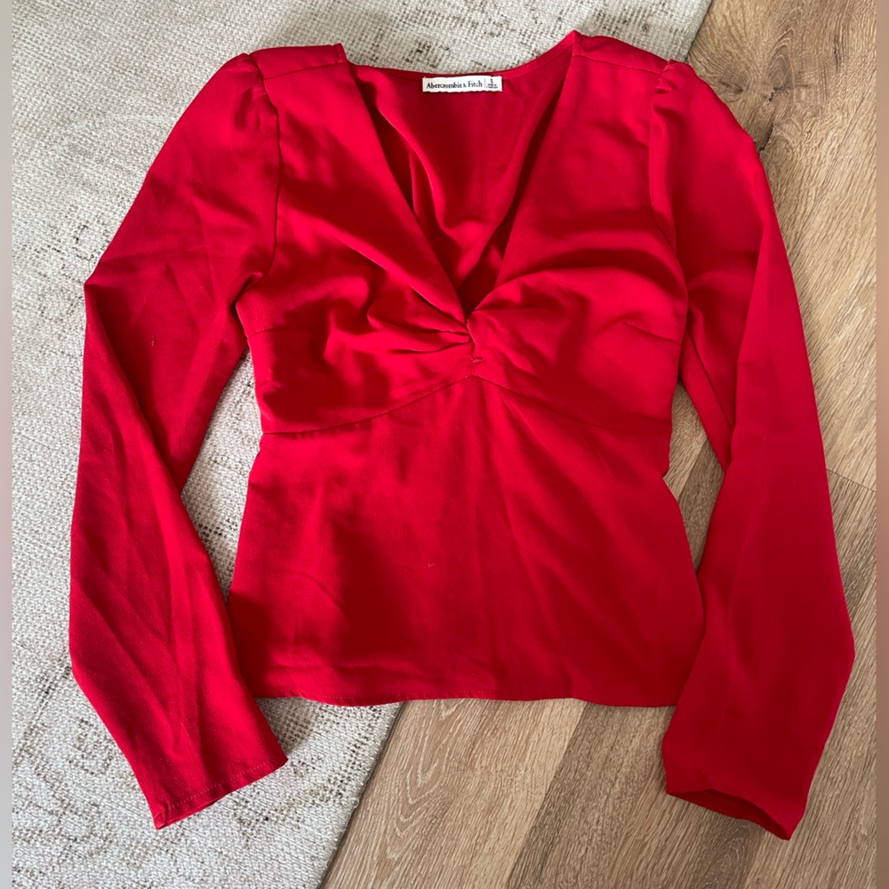 Abercrombie & Fitch Red Blouse